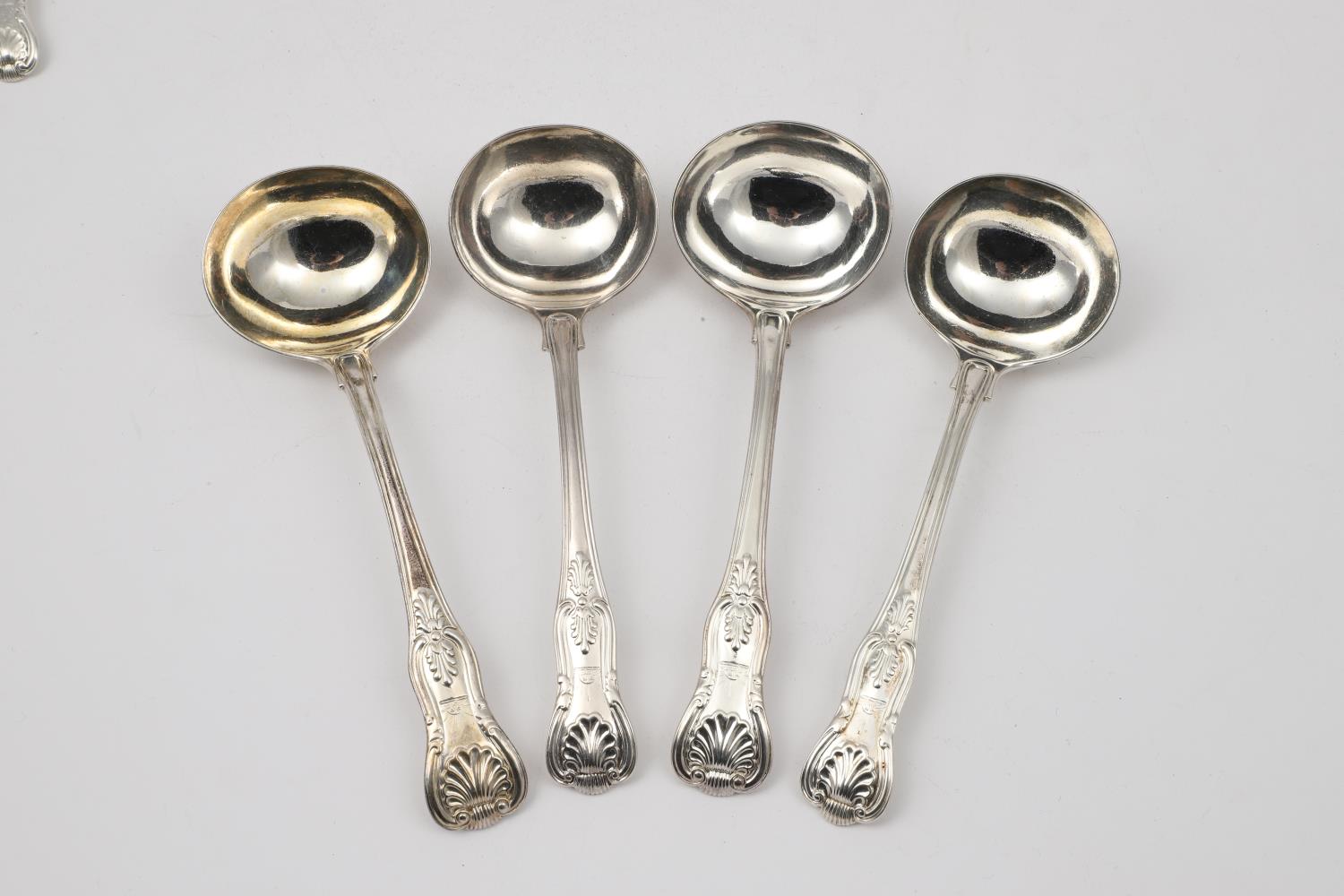 MIXED KING'S PATTERN FLATWARE:-. - Image 6 of 15
