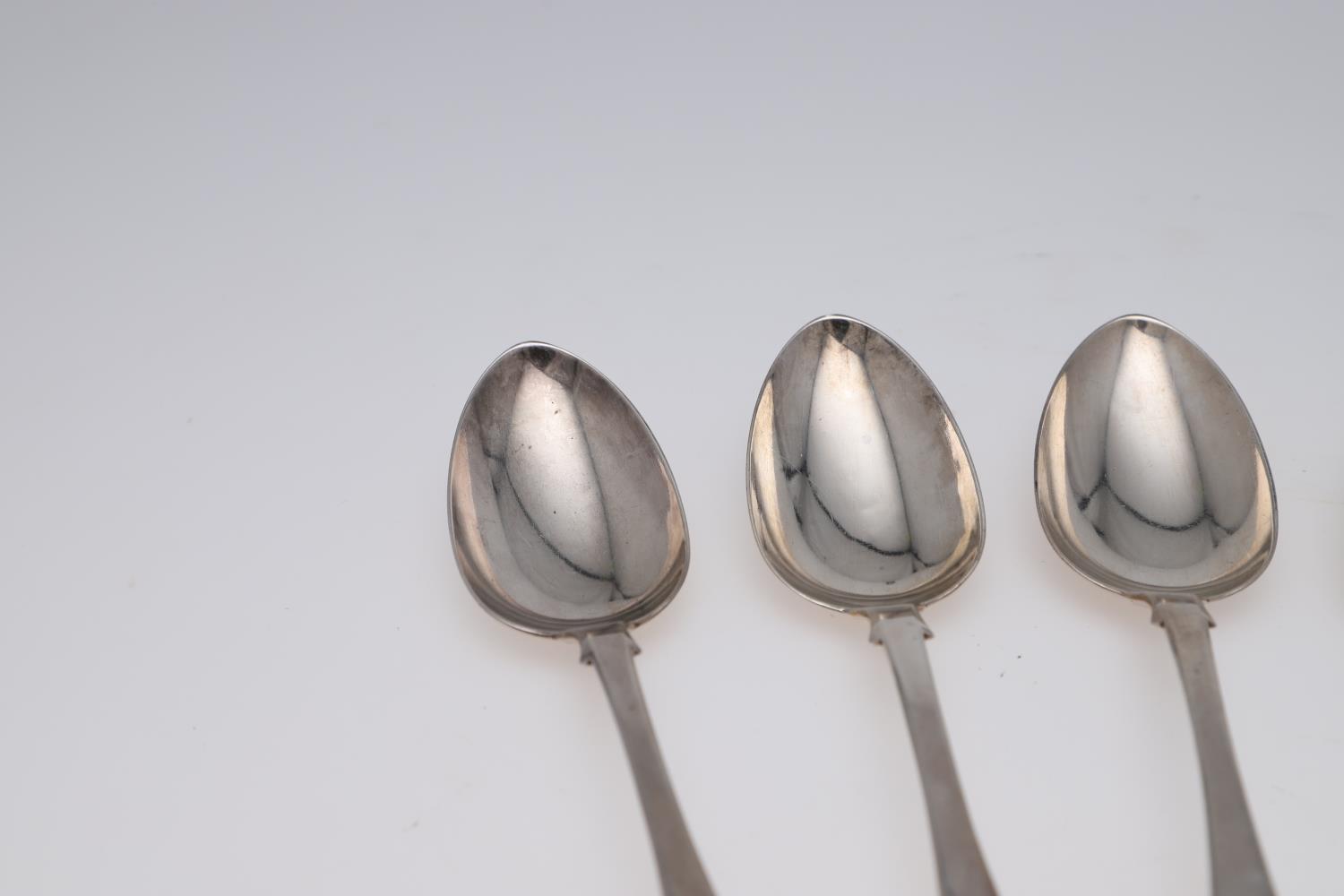 A SET OF SIX VICTORIAN SCOTTISH TABLESPOONS. - Image 3 of 6