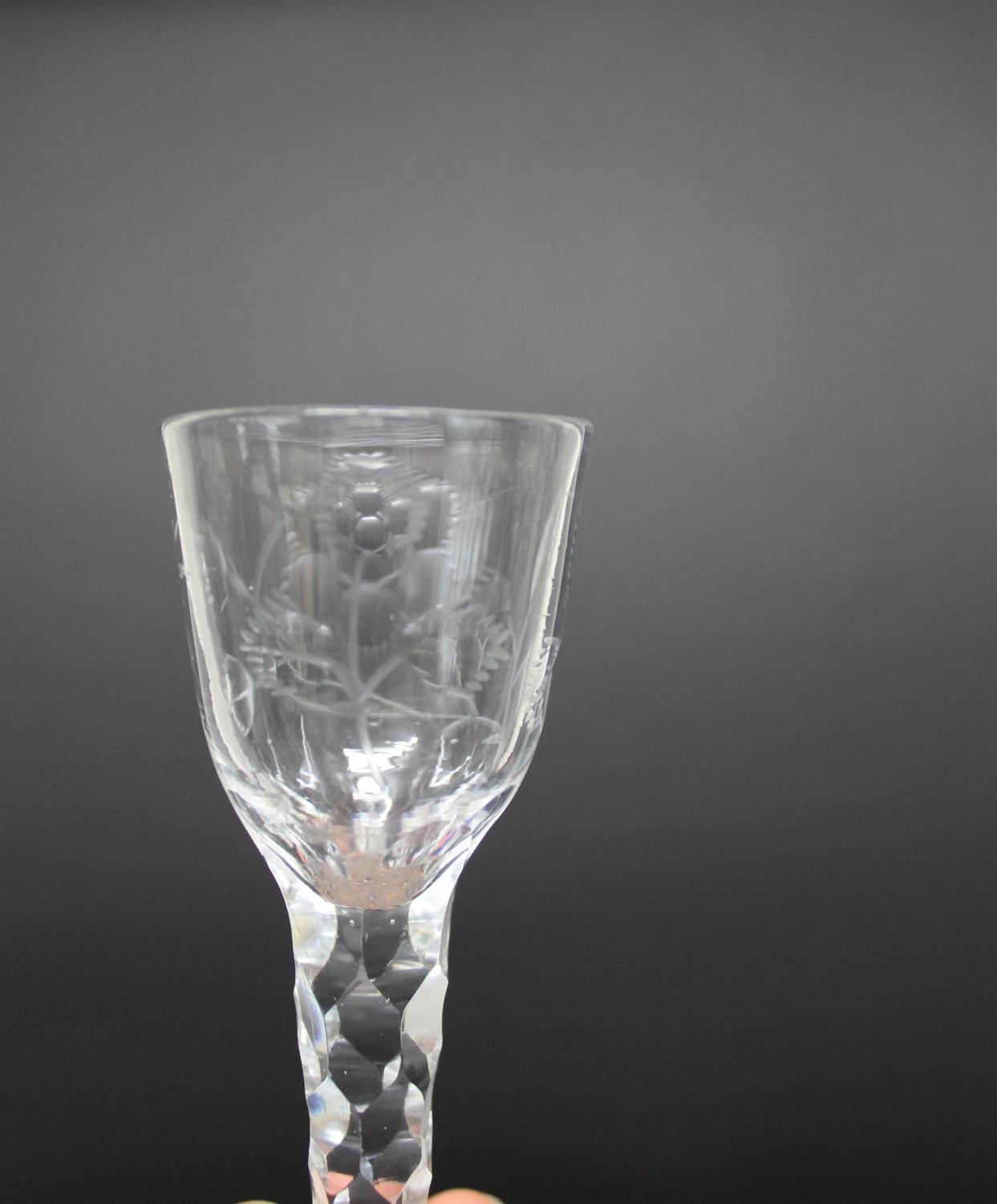 THREE 19THC WINE GLASSES. - Image 12 of 12