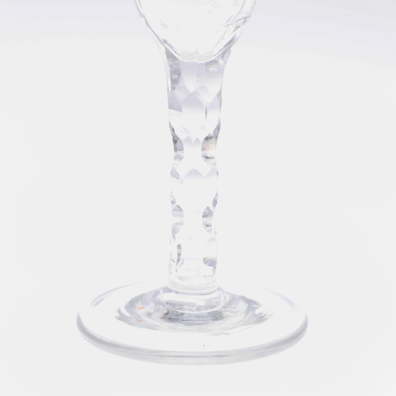 THREE 19THC WINE GLASSES. - Image 8 of 12