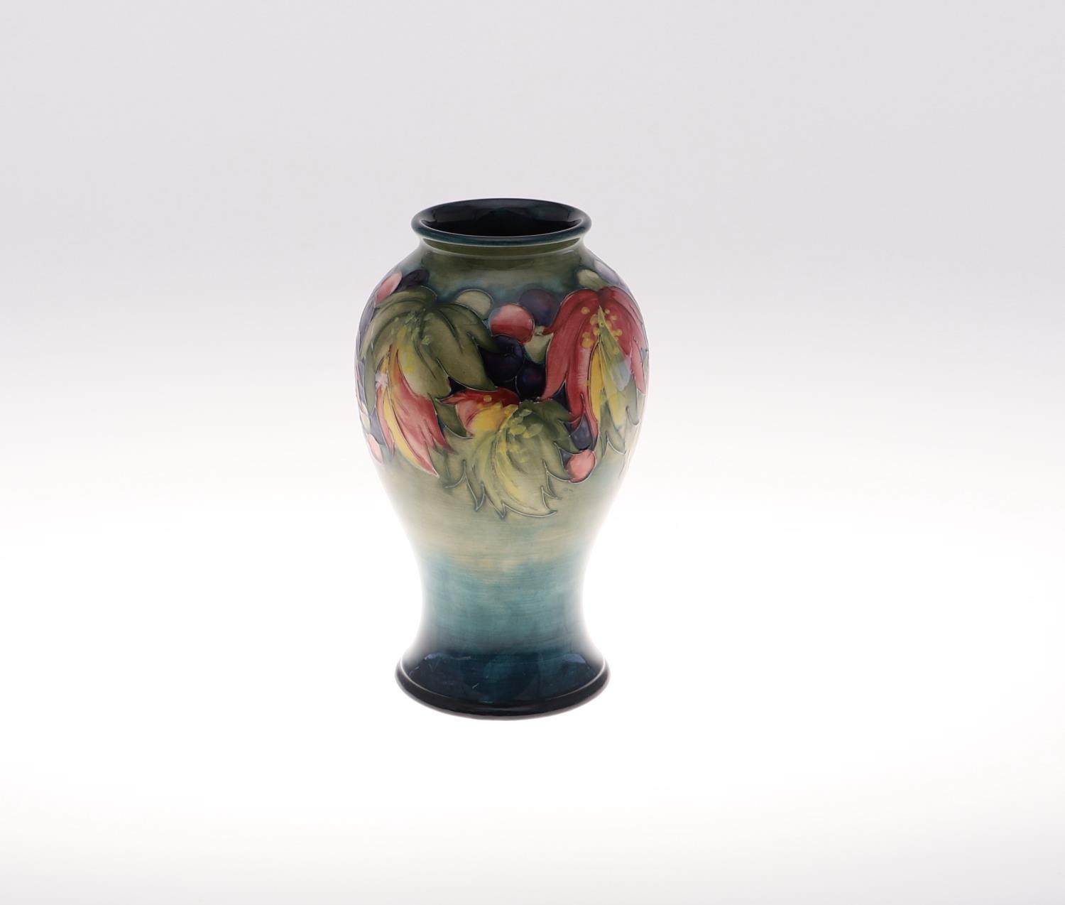 MOORCROFT VASE - LEAF & BERRY. - Image 3 of 9