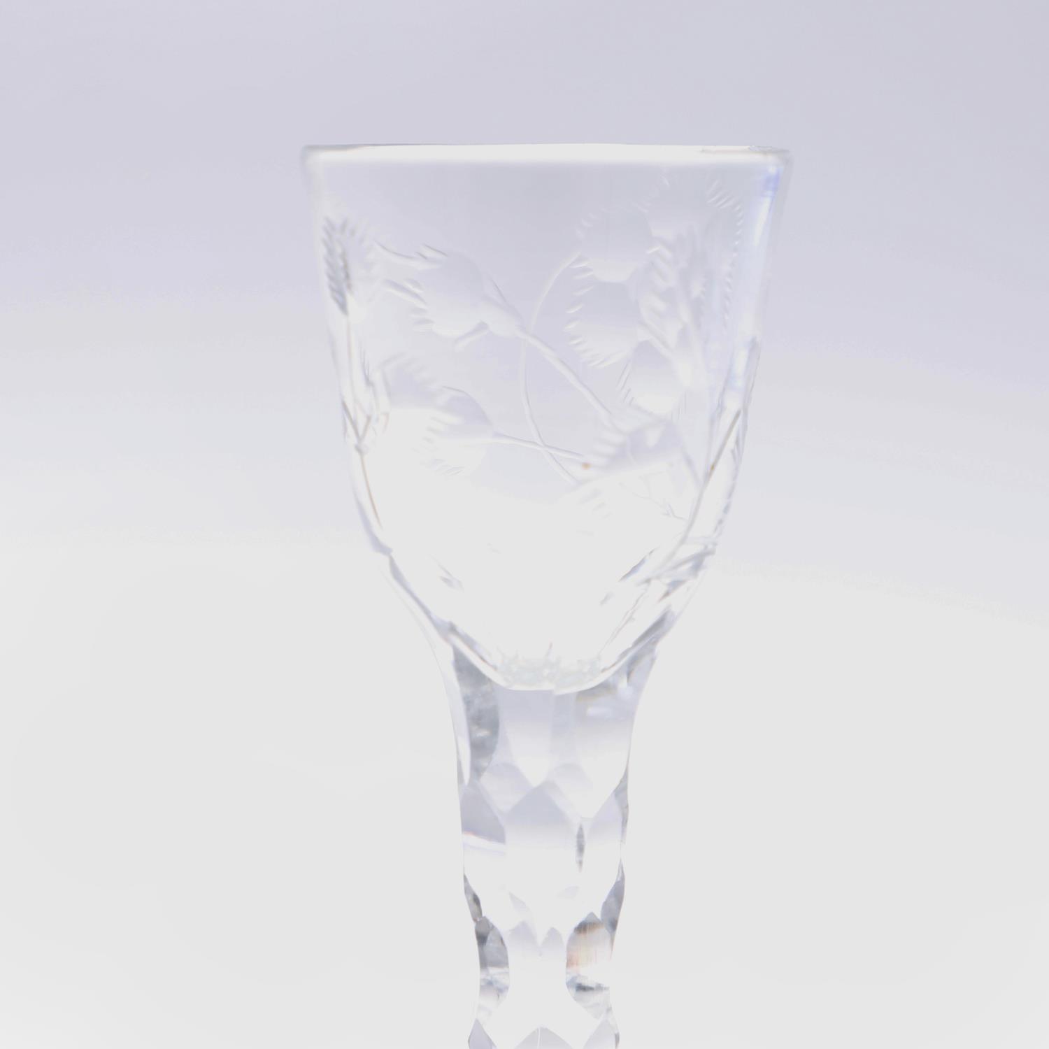 THREE 19THC WINE GLASSES. - Image 7 of 12