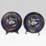 PAIR OF LARGE 18THC JAPANESE IMARI DISHES.