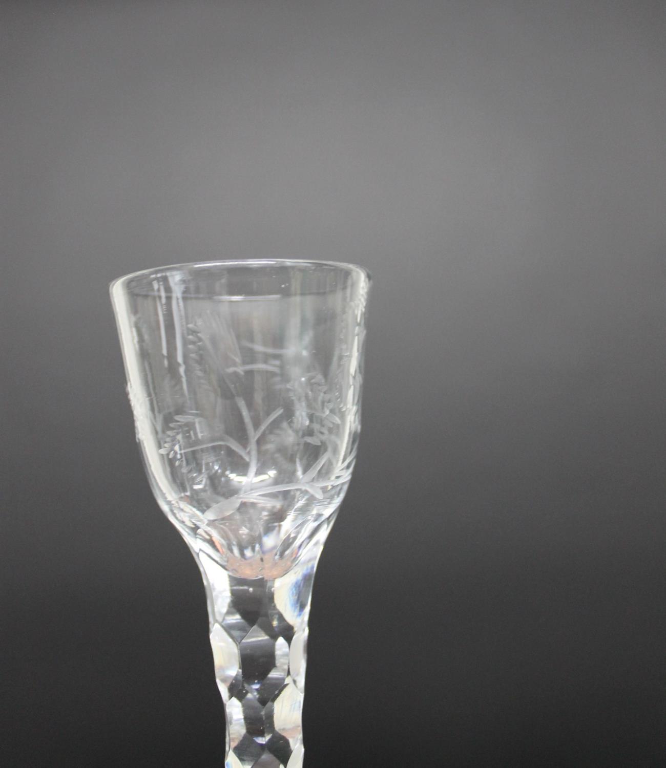 THREE 19THC WINE GLASSES. - Image 11 of 12