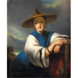 GEORGE CHINNERY (1774-1852). Attributed to. A CHINESE SAMPAN GIRL OF MACAO.