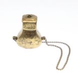 EARLY PERSIAN POWDER FLASK.