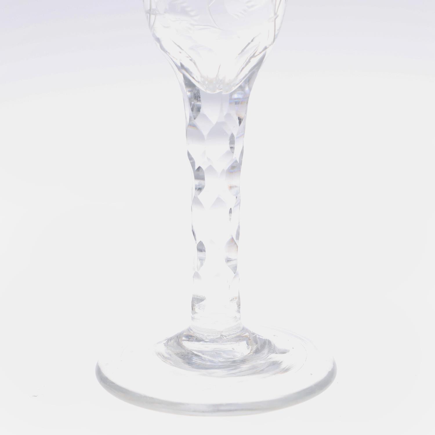 THREE 19THC WINE GLASSES. - Image 4 of 12