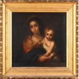 BARTOLOME ESTEBAN MURILLO (1628-1682). After. THE MADONNA AND CHILD OF THE NAPKIN.