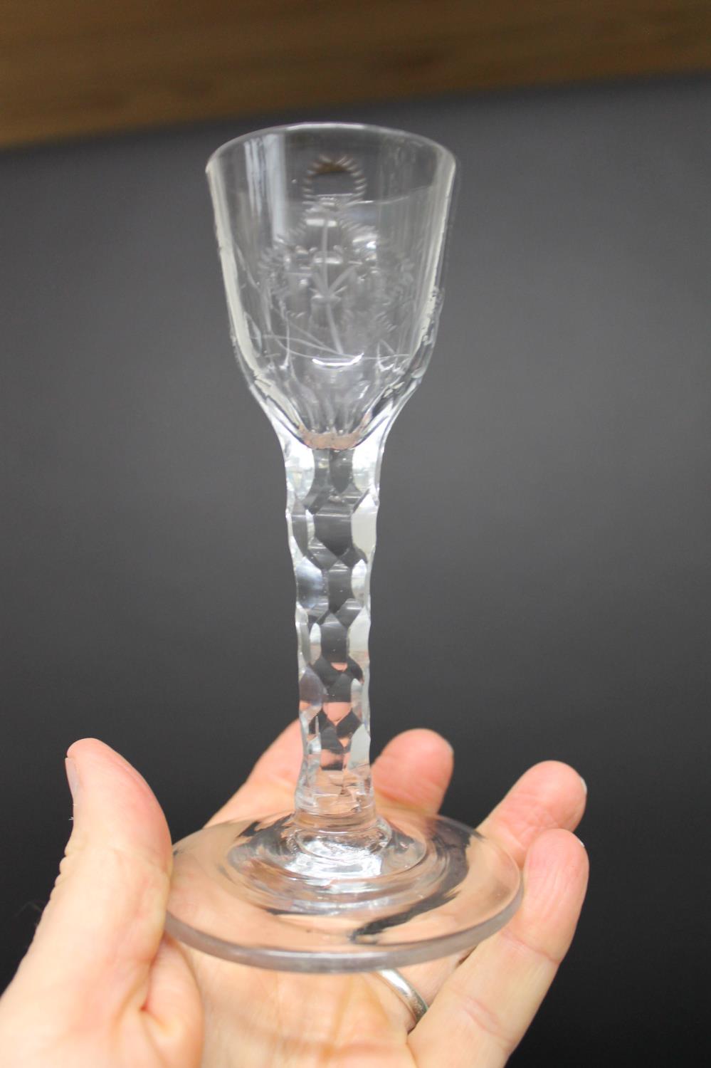 THREE 19THC WINE GLASSES. - Image 10 of 12