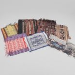 A COLLECTION OF SEVEN INDONESIAN SUMBA IKAT COTTON TEXTILE PANELS.