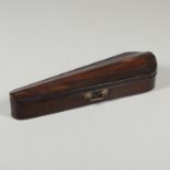 A 19TH CENTURY INLAID MAHOGANY VIOLIN CASE.