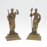 A PAIR OF EARLY 19TH CENTURY FRENCH FIGURES OF LIBERTY AND JUSTICE.