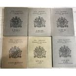 ROYAL COMMISSION ON HISTORICAL MONUMENTS. SEVEN VOLUMES.