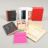 HENRI MATISSE. Henri Matisse, roman, 2 volumes, 1971 and 6 others on the artist (8).