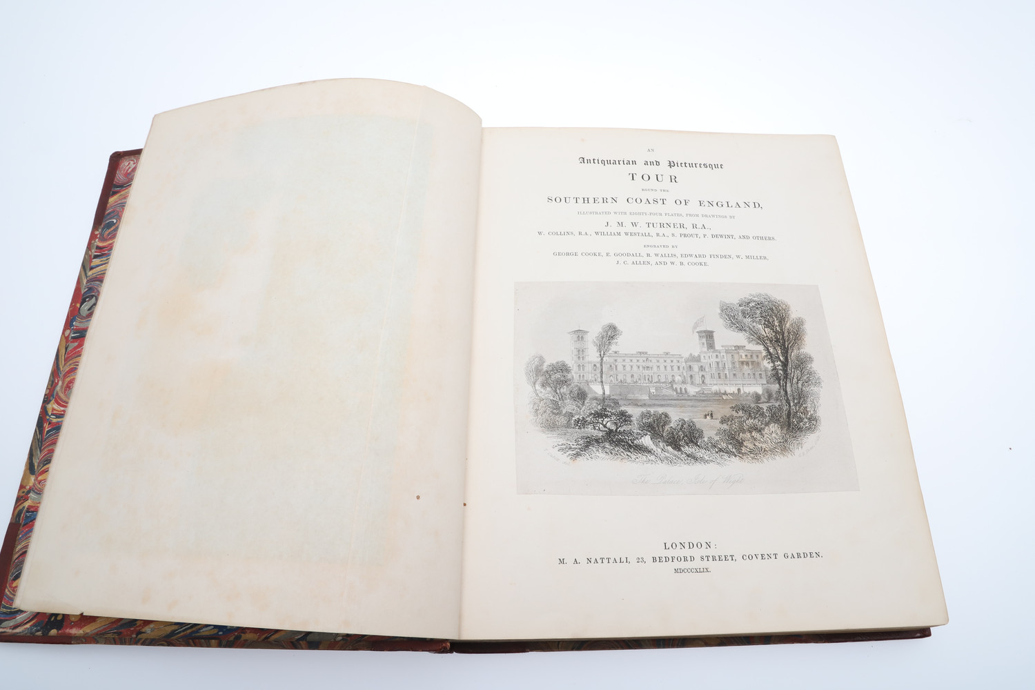 J.M.W. TURNER. An Antiquarian and Picturesque Tour Round the Southern Coast of England, 1849. - Image 3 of 6