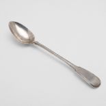 A GEORGE III FIDDLE AND THREAD PATTERN SERVING SPOON, BY PAUL STORR.