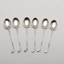 A CASED SET OF SIX EARLY 20TH CENTURY TEASPOONS.