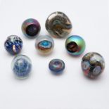 AMERICAN GLASS PAPERWEIGHTS - INCLUDING SCHUSTER & GLASS EYE STUDIO.