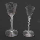 ANTIQUE CORDIAL GLASSES.