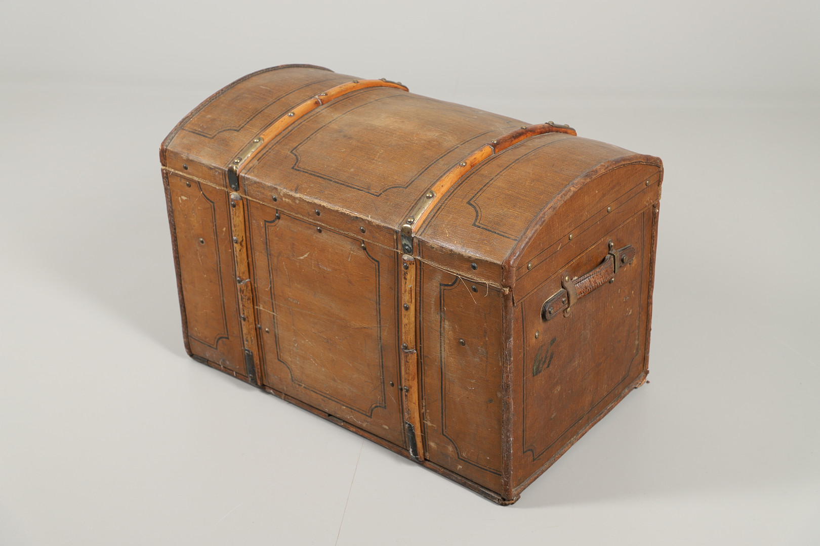 VINTAGE GERMAN CABIN TRUNK 'ROHRPLATTENFOFFER' - ERSKINE & SONS BELFAST. - Image 9 of 9