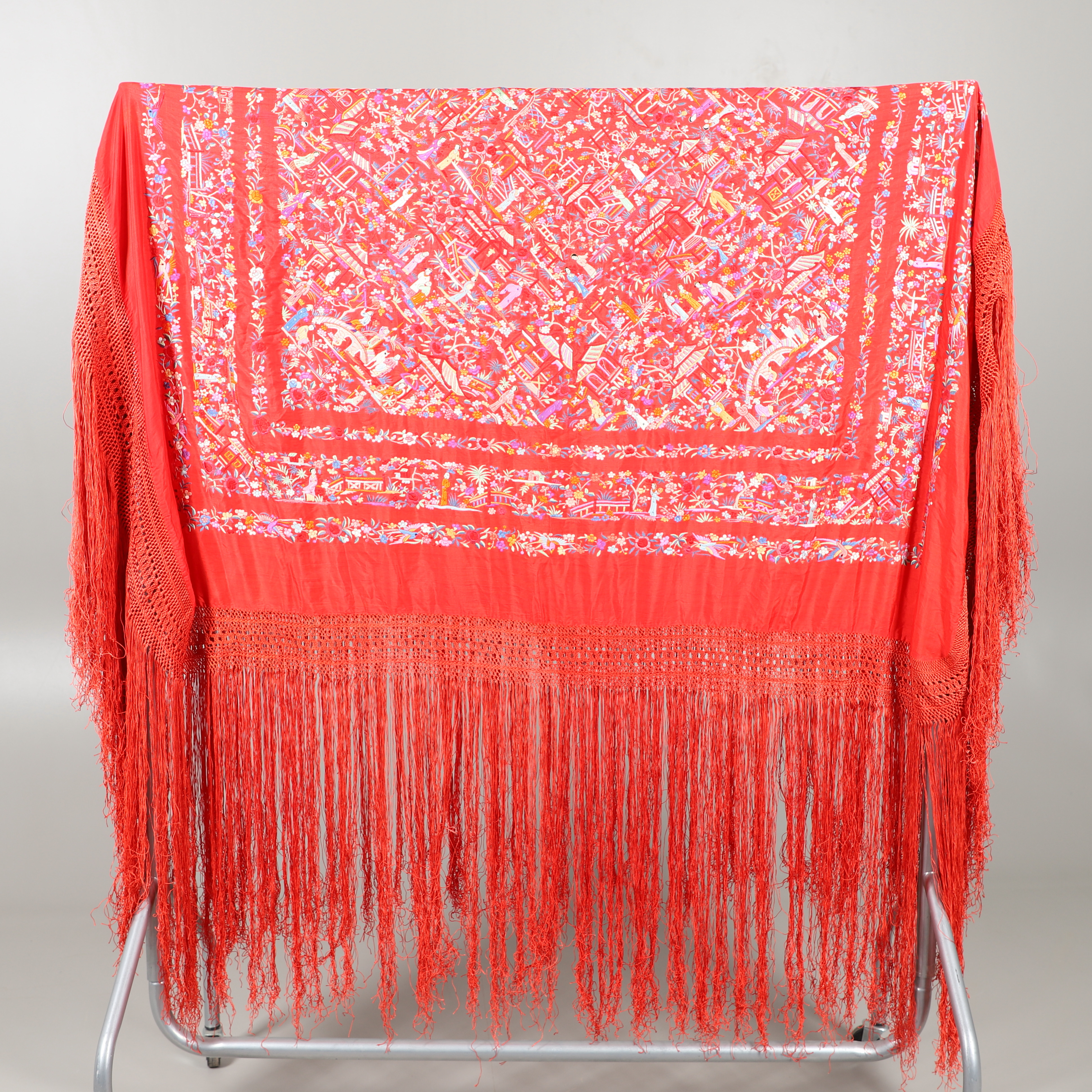 CHINESE SILK SHAWL.