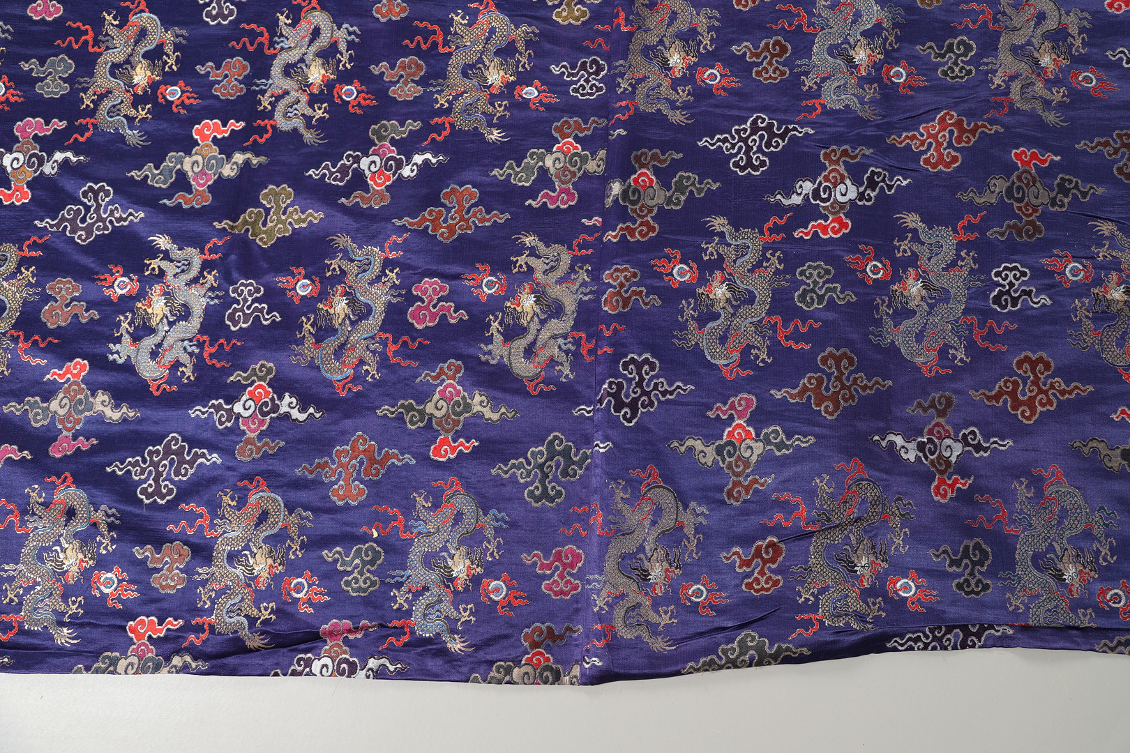 CHINESE SILK EMBROIDERED PANEL. - Image 6 of 9