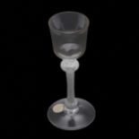 18THC WINE GLASS - OPAQUE TWIST.