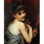 ETIENNE ADOLPHE PIOT (1831-1910). THE FRAGRANT BLOOM OF WOMANHOOD.