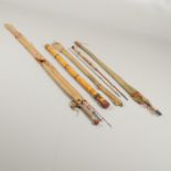 VINTAGE HARDY FISHING ROD TUBE & VINTAGE FISHING RODS INCLUDING HARDY.