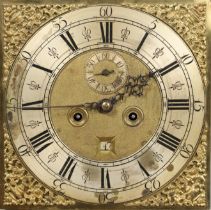 AN 18TH CENTURY SCOTTISH OAK LONGCASE CLOCK.