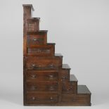 A 19TH CENTURY JAPANESE 'KAIDAN TANSU' STAIRCASE CHEST.