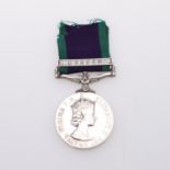 A GENERAL SERVICE MEDAL 1962-2007 TO THE ROYAL NAVY WITH BORNEO CLASP.