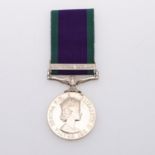 A GENERAL SERVICE MEDAL 1962-2007 TO THE ROYAL NAVY WITH NORTHERN IRELAND CLASP.