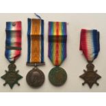 A FIRST WORLD WAR 1914 TRIO TO THE HAWKE BATTALION, ROYAL NAVY VOLUNTEER RESERVE.