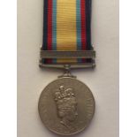 A GULF MEDAL 1990-91 TO THE ROYAL NAVY.