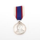 AN GEORGE V ROYAL FLEET RESERVE LONG SERVICE AND GOOD CONDUCT MEDAL.