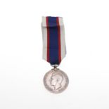 A GEORGE VI ROYAL FLEET RESERVE LONG SERVICE AND GOOD CONDUCT MEDAL.