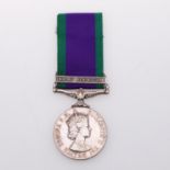 A GENERAL SERVICE MEDAL 1962-2007 TO THE ROYAL NAVY WITH MALAY PENINSULA CLASP.