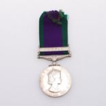 A GENERAL SERVICE MEDAL 1962-2007 TO THE ROYAL NAVY WITH RADFAN CLASP.