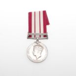 A GEORGE VI NAVAL GENERAL SERVICE MEDAL 1919-62 WITH PALESTINE 1936-1939 CLASP.