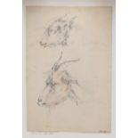 JAMES WARD, RA (1769-1859). TWO STUDIES OF GOATS' HEADS.