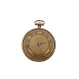 AN 18TH CENTURY 18CT GOLD OPEN FACED POCKET WATCH.