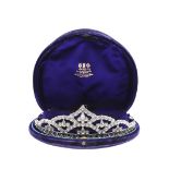 A PASTE SET TIARA.