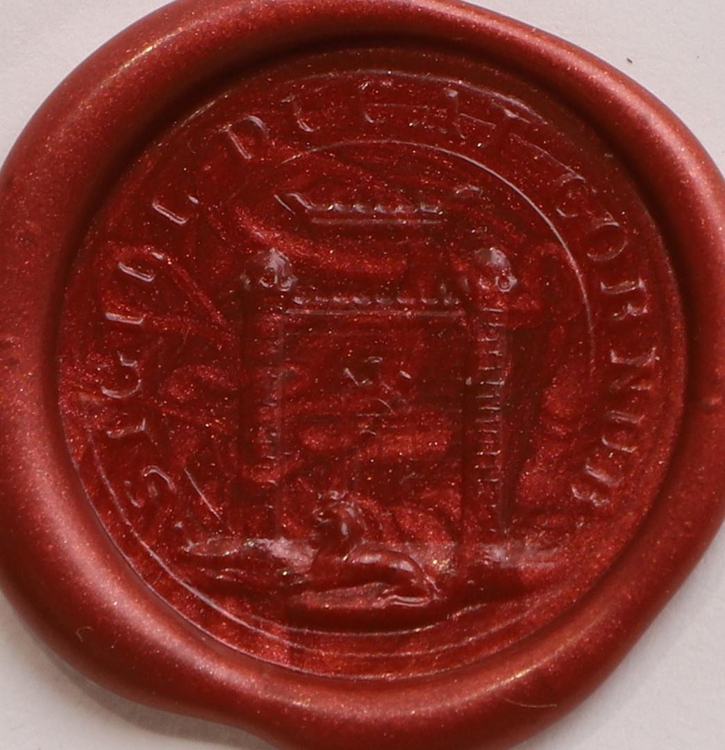 A VICTORIAN STEEL SEAL. - Image 5 of 7