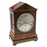 A 19TH CENTURY MAHOGANY BRACKET CLOCK BY BARRAUD & LUNDS.