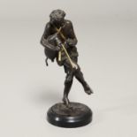 A 19TH CENTURY FRENCH BRONZE OF PAN.