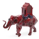 ROYAL DOULTON ARCHIVES FLAMBE MODEL OF A SHANGXI ELEPHANT.