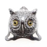NOVELTY TABLE BELL IN THE FORM OF AN OWL - GERMAN PATENT.