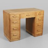 HEALS OAK PEDESTAL DESK.