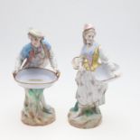 PAIR OF FRENCH PORCELAIN FIGURES - VION & BAURY, EXPOSITION DE PARIS 1878.